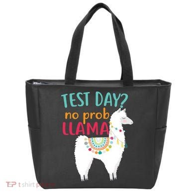 No Probllama Rock The Test Funny Tote Bag
