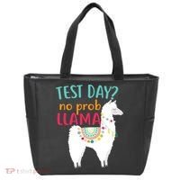 No Probllama Rock The Test Funny Tote Bag thumb 0