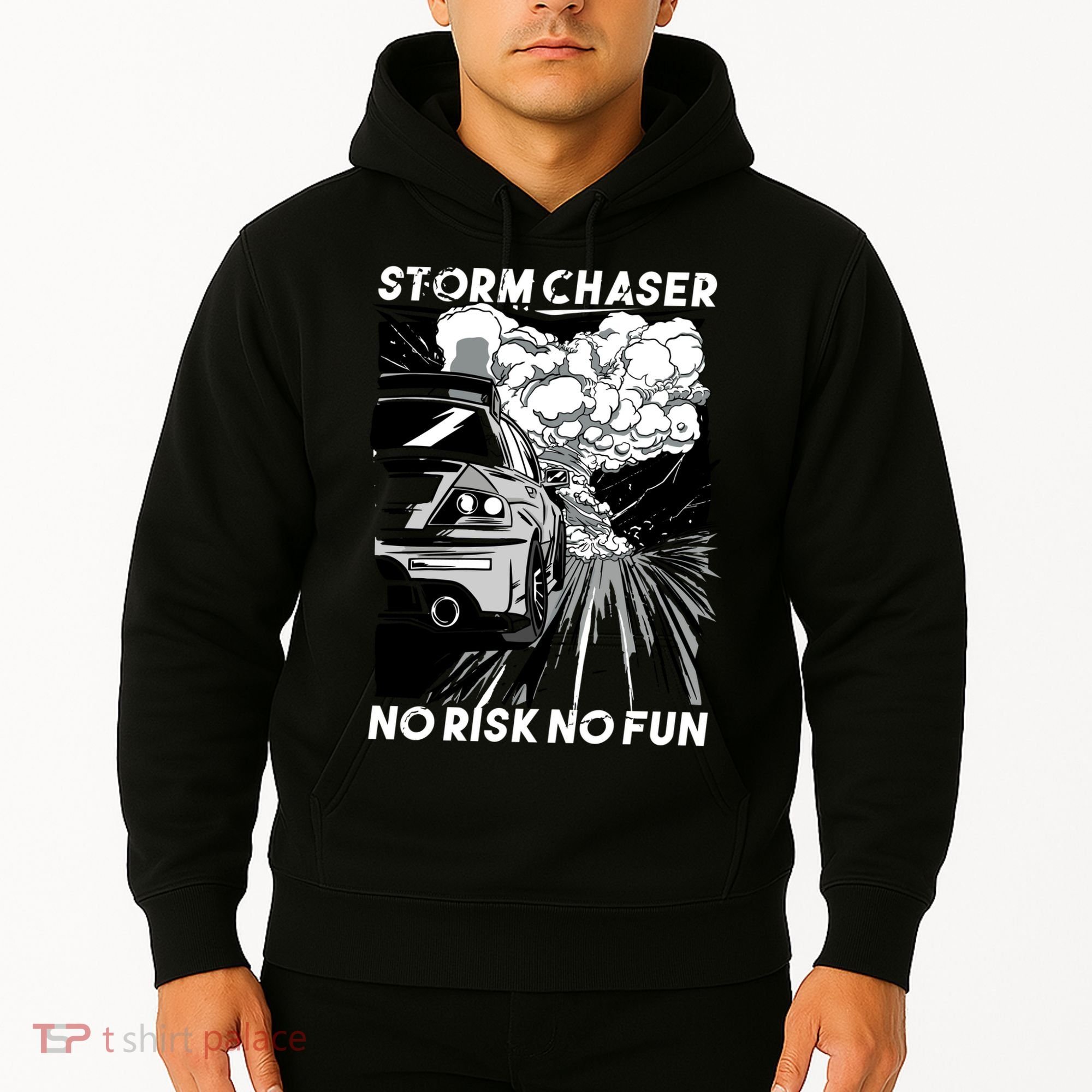 No Risk No Fun Car Racing Hoodie