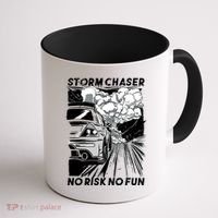 No Risk No Fun Car Racing Coffee Mug thumb 1