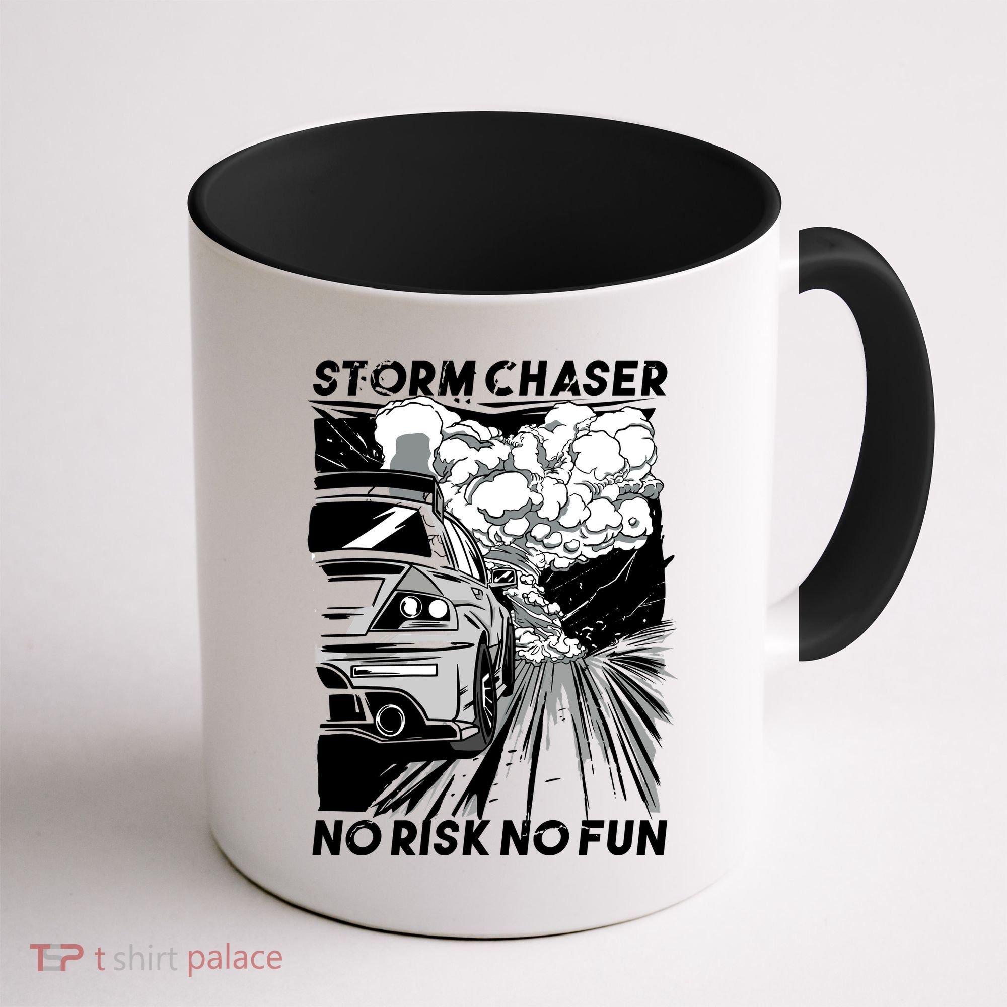 No Risk No Fun Car Racing Coffee Mug