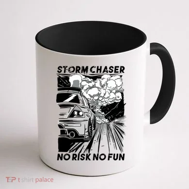 No Risk No Fun Car Racing Coffee Mug back