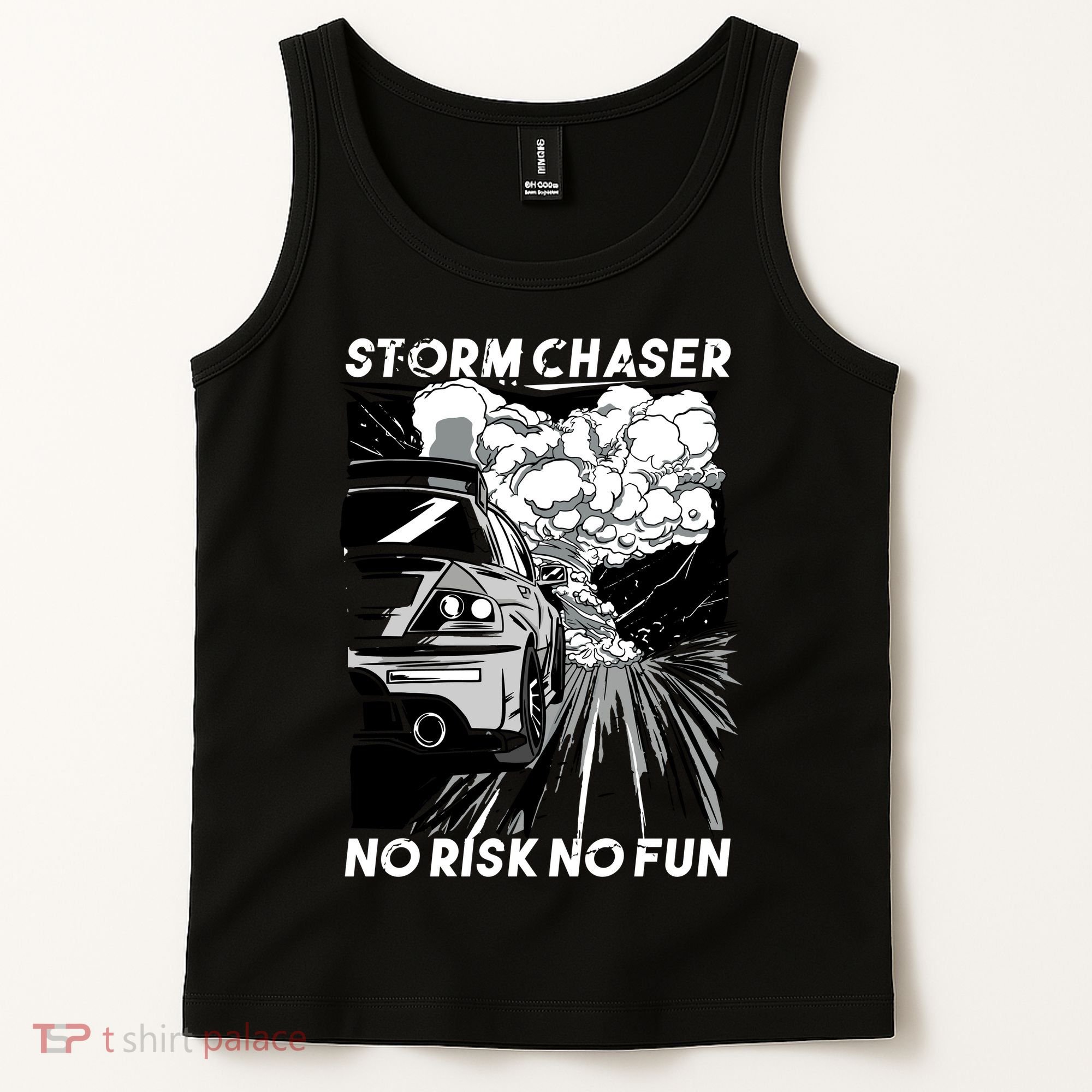 No Risk No Fun Car Racing Tank Top