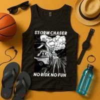 No Risk No Fun Car Racing Tank Top thumb 4
