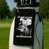 No Risk No Fun Car Racing Golf Towel thumb 2