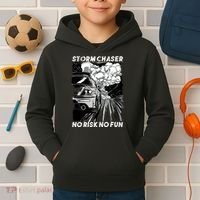 No Risk No Fun Car Racing Kids Hoodie thumb 2