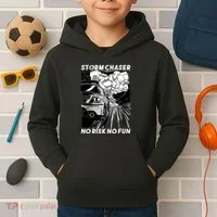 No Risk No Fun Car Racing Kids Hoodie thumb 2