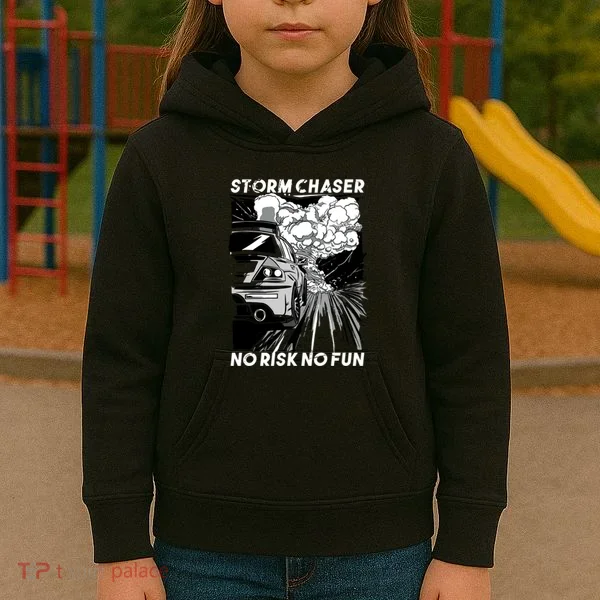 No Risk No Fun Car Racing Kids Hoodie