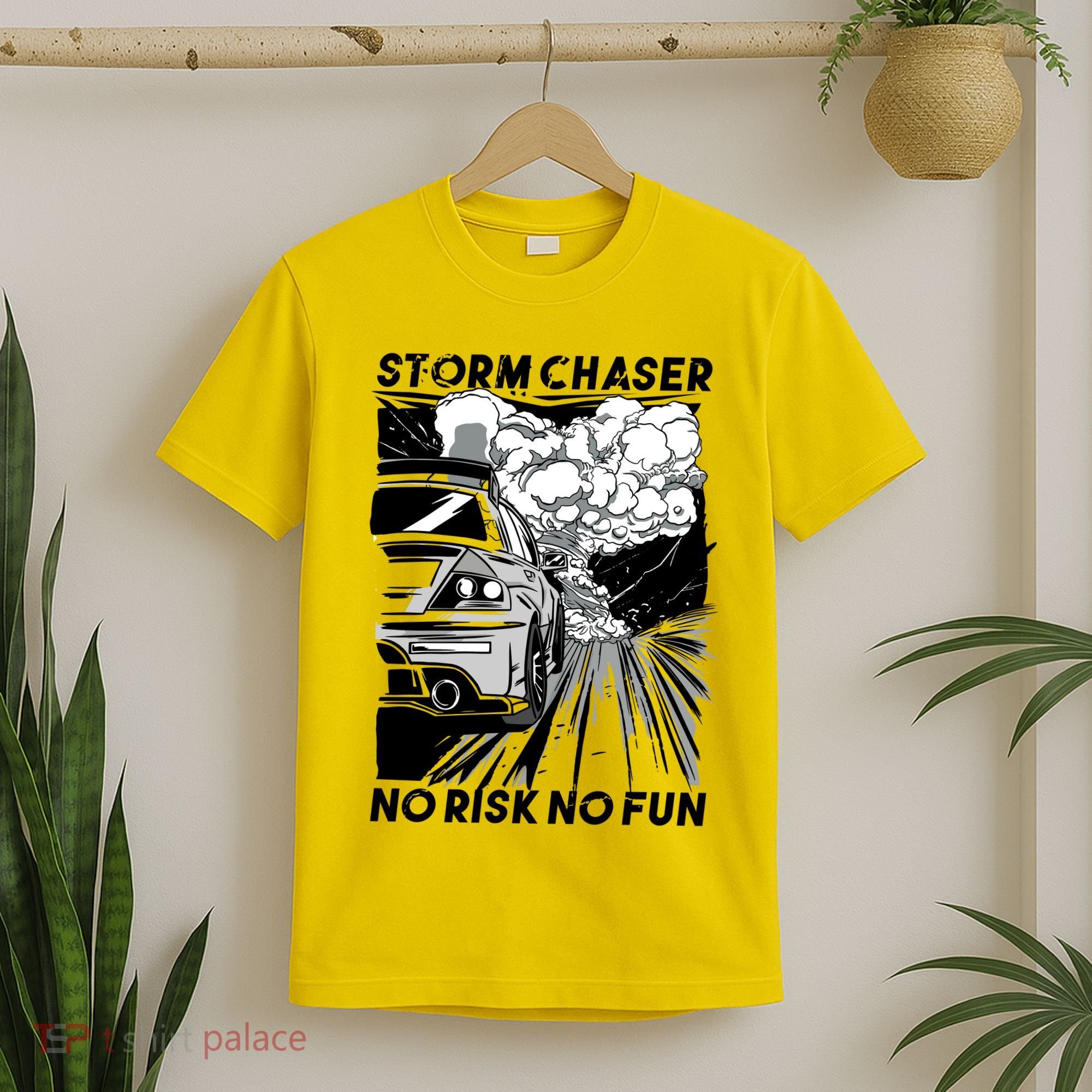 No Risk No Fun Car Racing T-Shirt