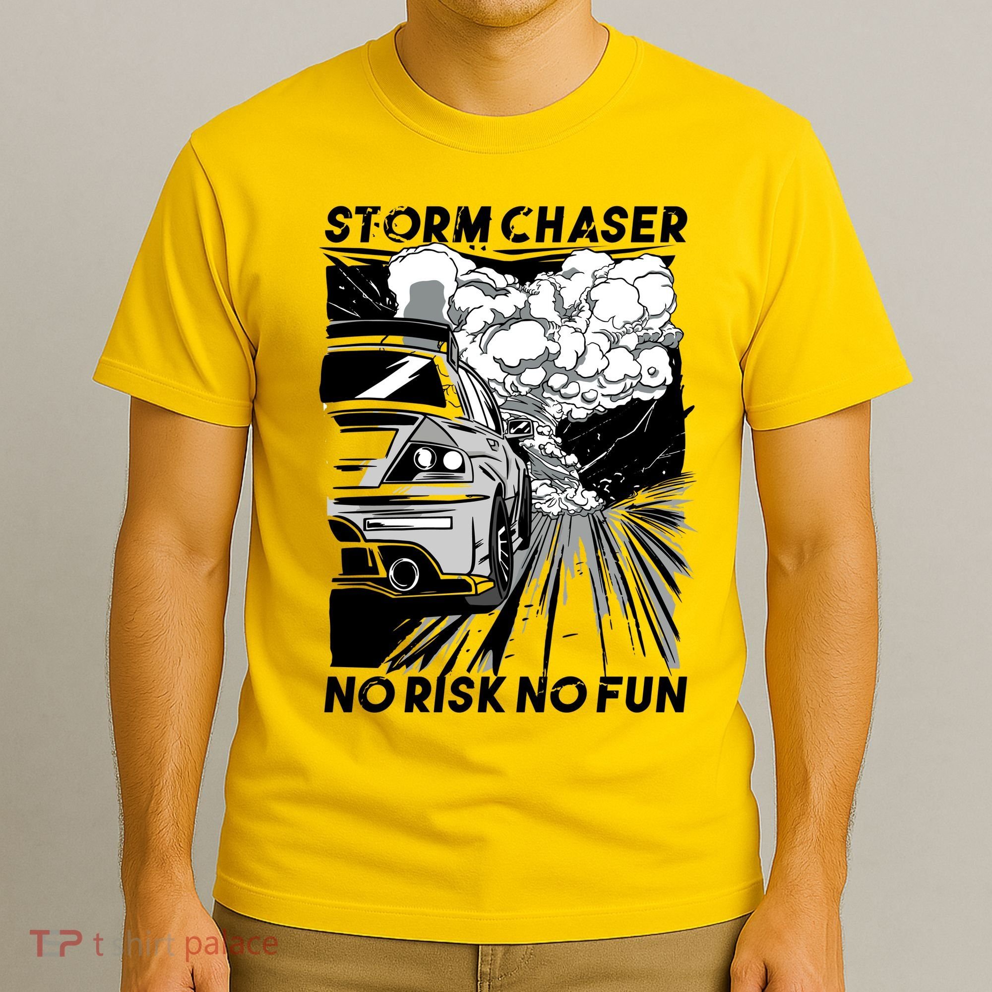 No Risk No Fun Car Racing T-Shirt