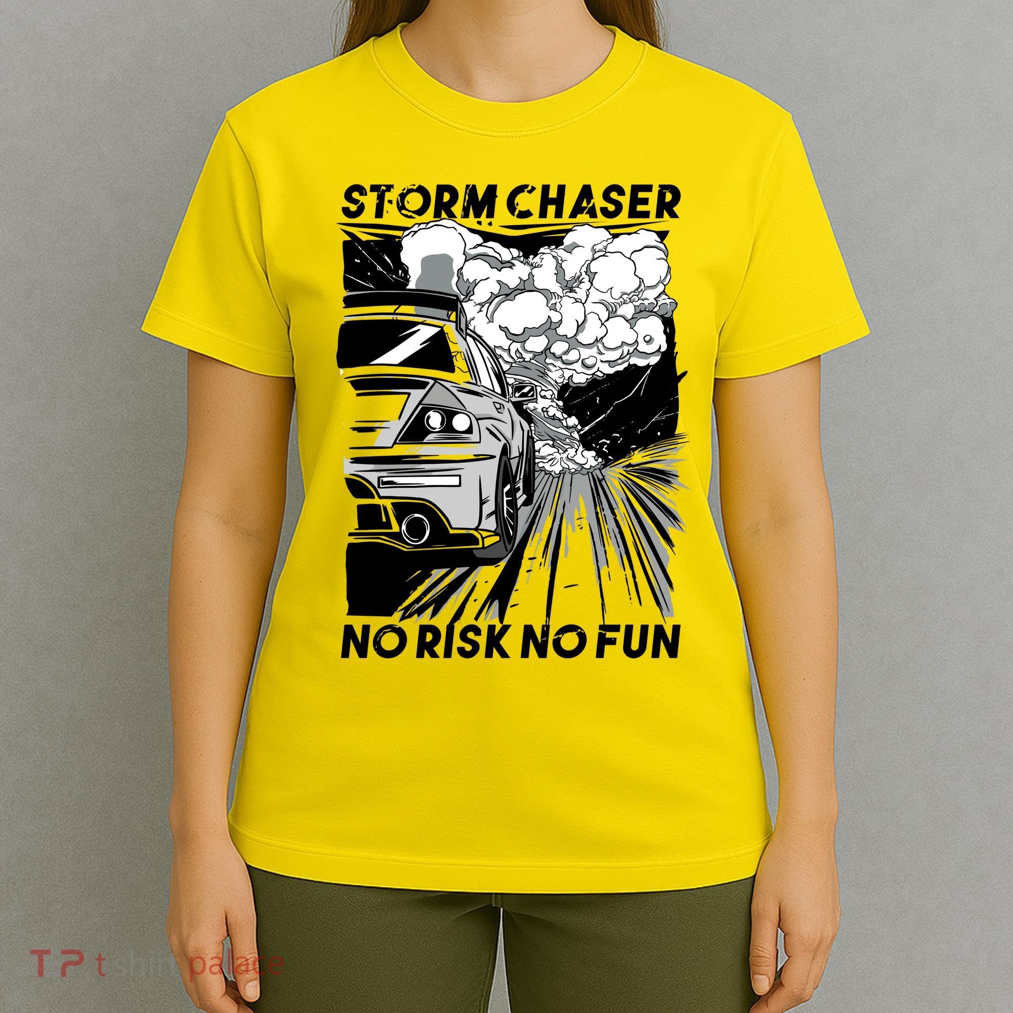 No Risk No Fun Car Racing T-Shirt