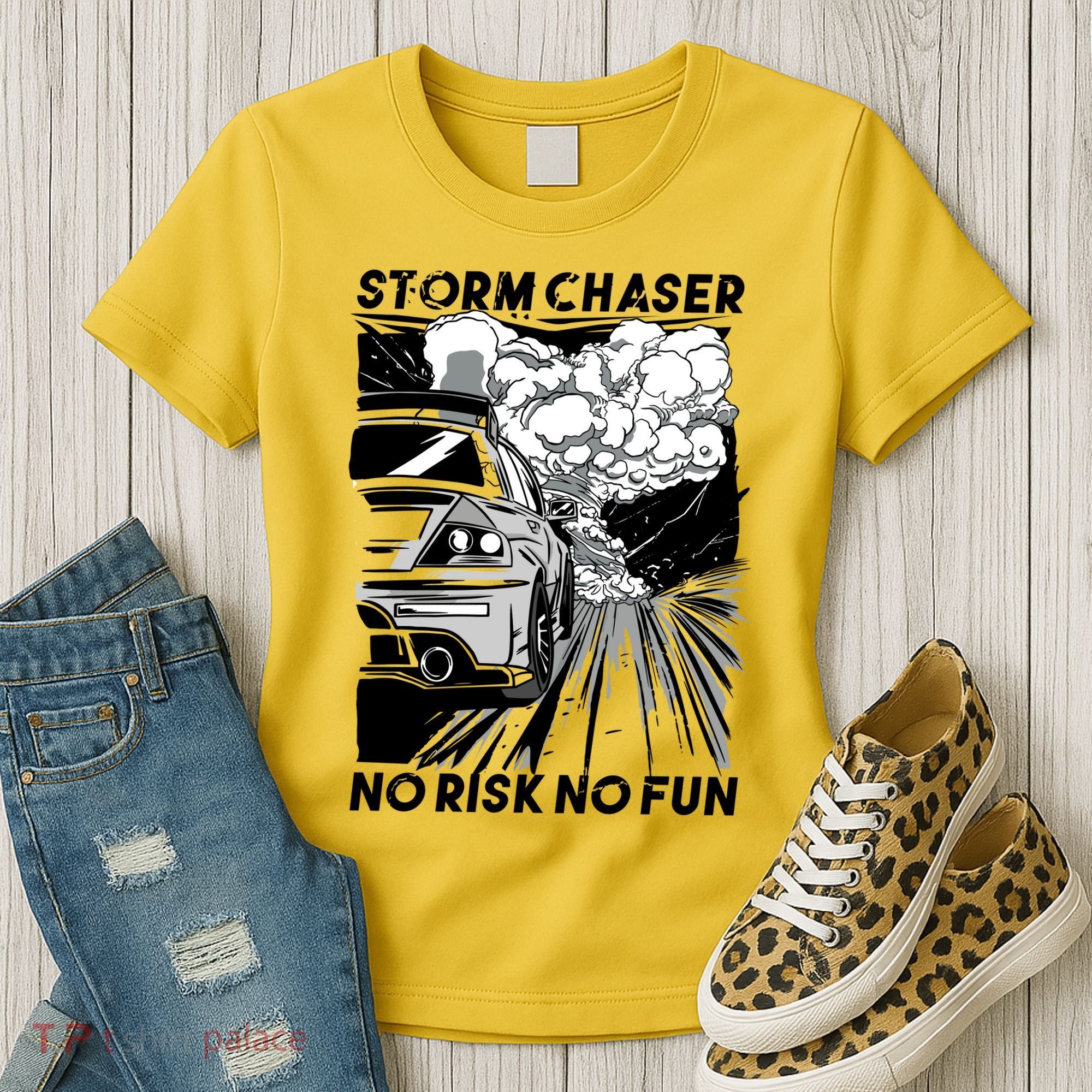 No Risk No Fun Car Racing Women's T-Shirt