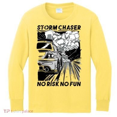 No Risk No Fun Car Racing Kids Long Sleeve Shirt