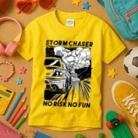 No Risk No Fun Car Racing Kids T-Shirt thumb 3