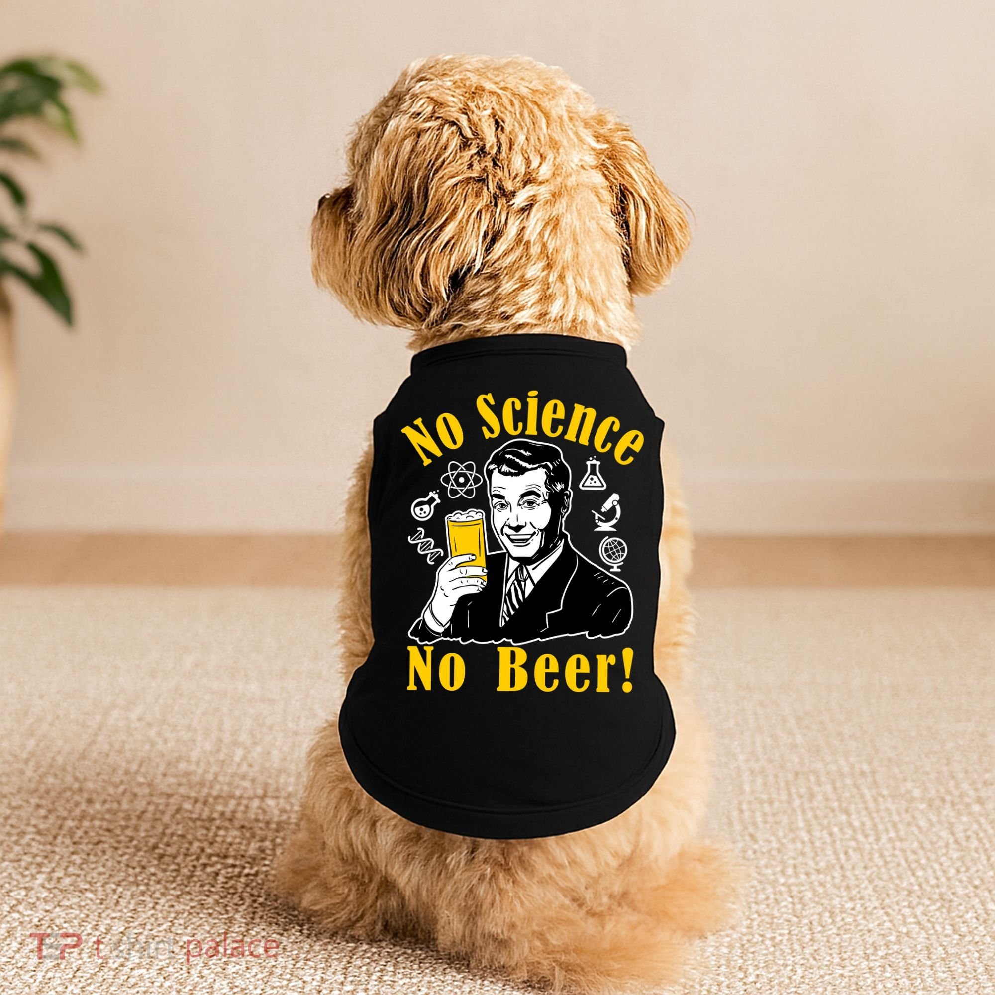 No Science No Beer - Beer Guy Science Logos Doggie Tank
