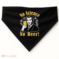 No Science No Beer - Beer Guy Science Logos USA-Made Doggie Bandana thumb 0