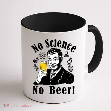 No Science No Beer - Beer Guy Science Logos Coffee Mug back