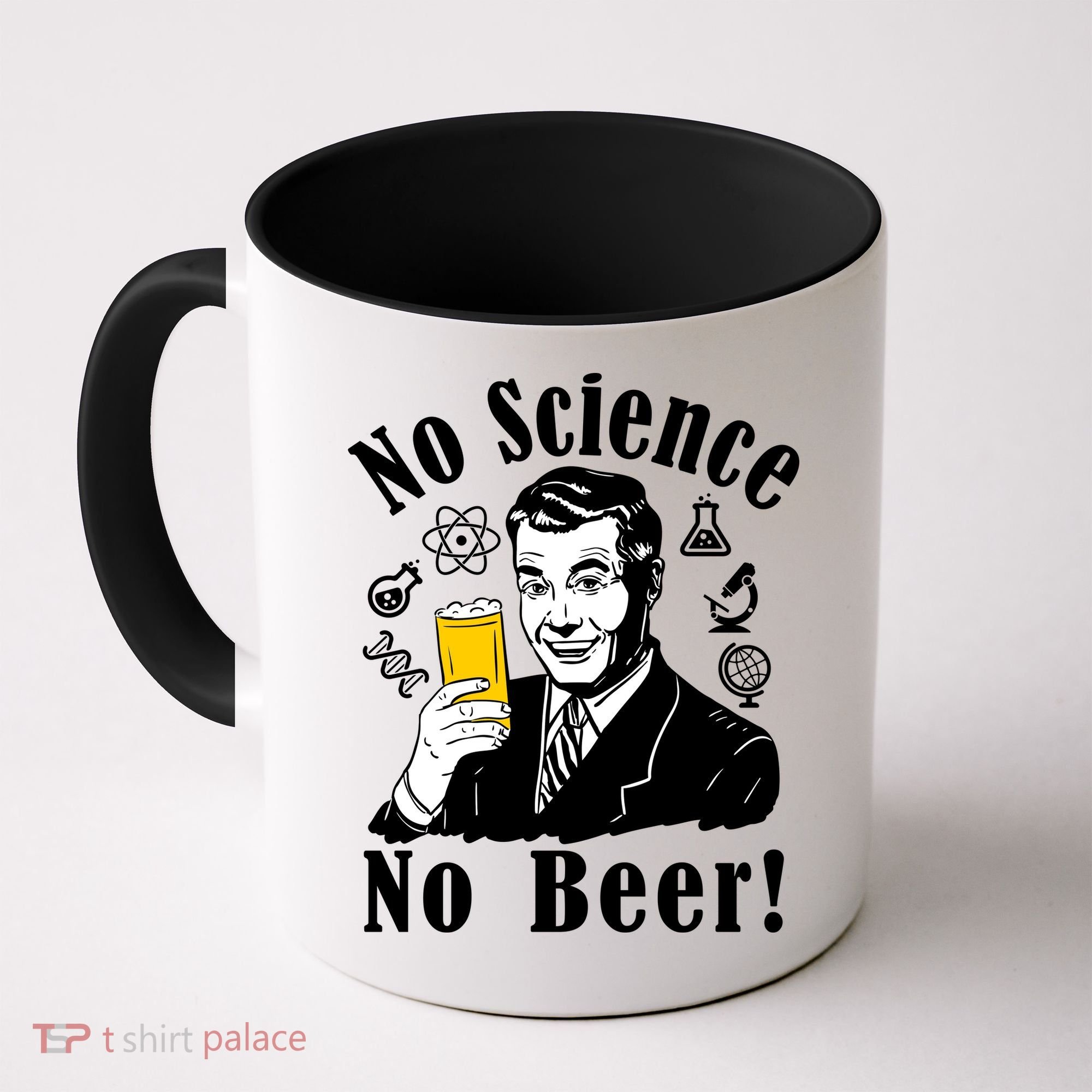 No Science No Beer - Beer Guy Science Logos Coffee Mug