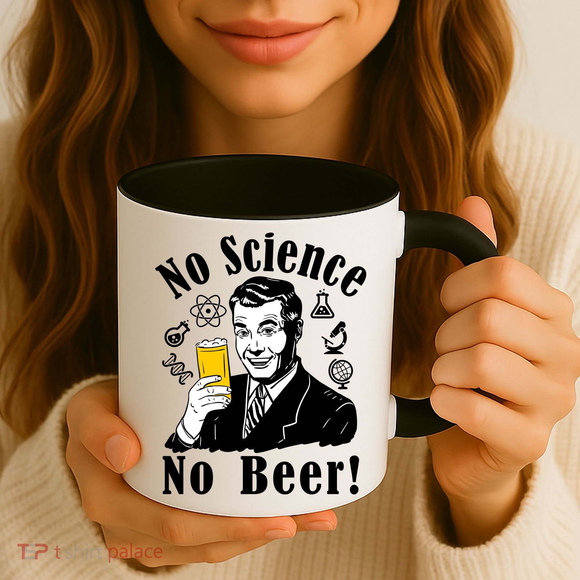 No Science No Beer - Beer Guy Science Logos Coffee Mug