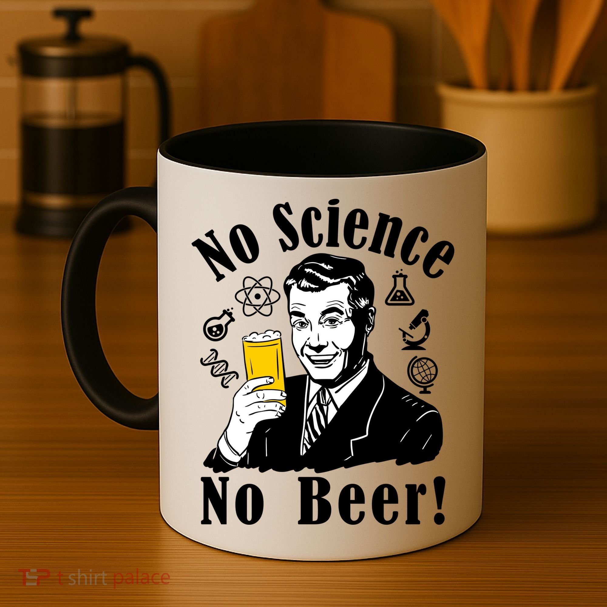No Science No Beer - Beer Guy Science Logos Coffee Mug