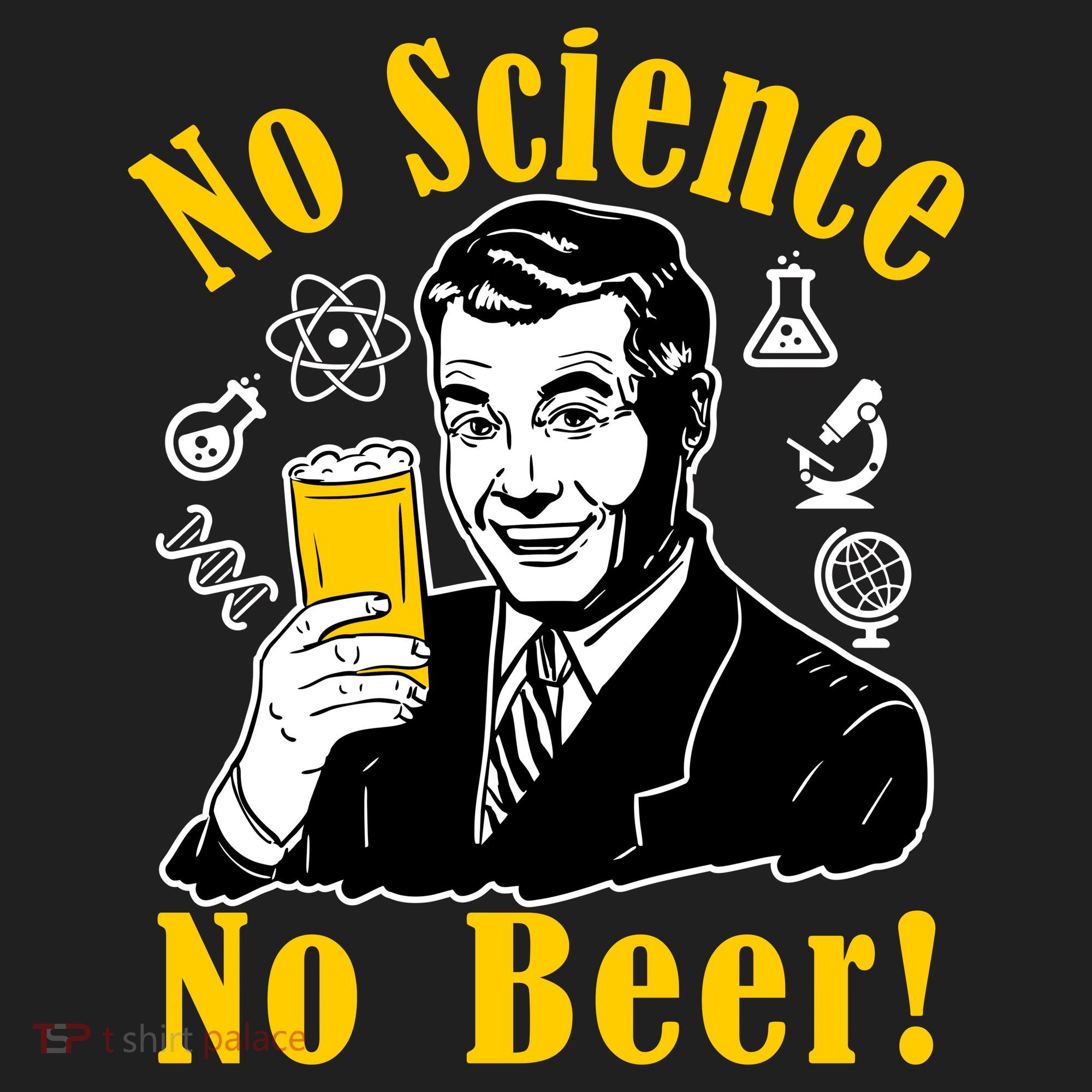 No Science No Beer - Beer Guy Science Logos Beanie