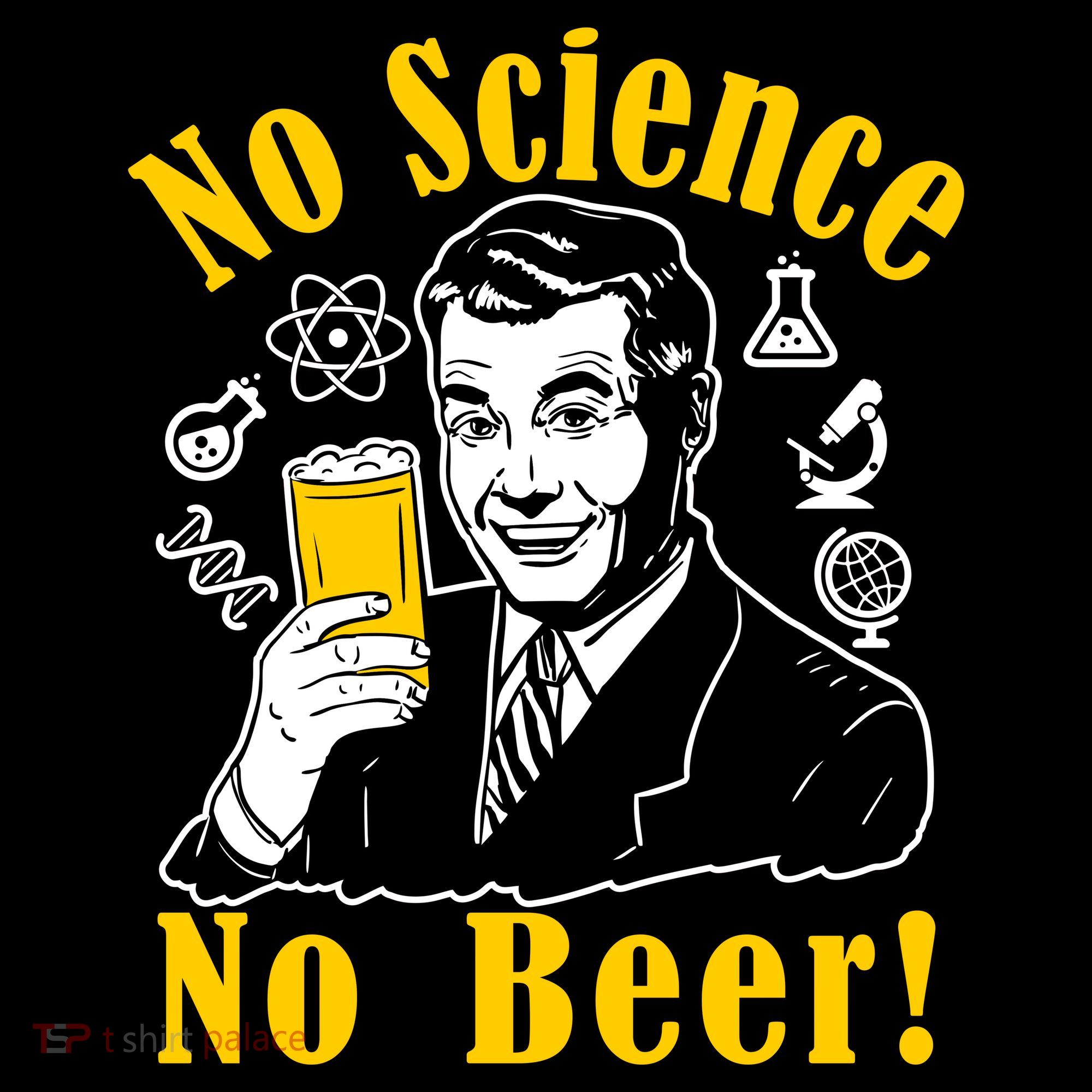 No Science No Beer - Beer Guy Science Logos Women's Hoodie