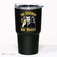 No Science No Beer - Beer Guy Science Logos Tumbler thumb 0