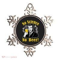 No Science No Beer - Beer Guy Science Logos Ornament thumb 0
