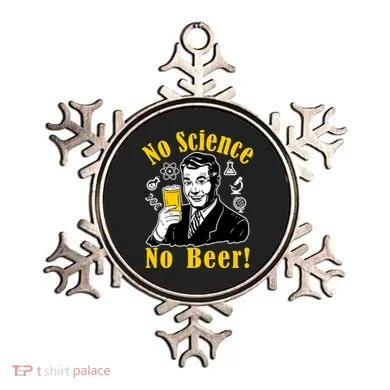 No Science No Beer - Beer Guy Science Logos Ornament