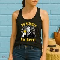 No Science No Beer - Beer Guy Science Logos Women's Tank Top thumb 2