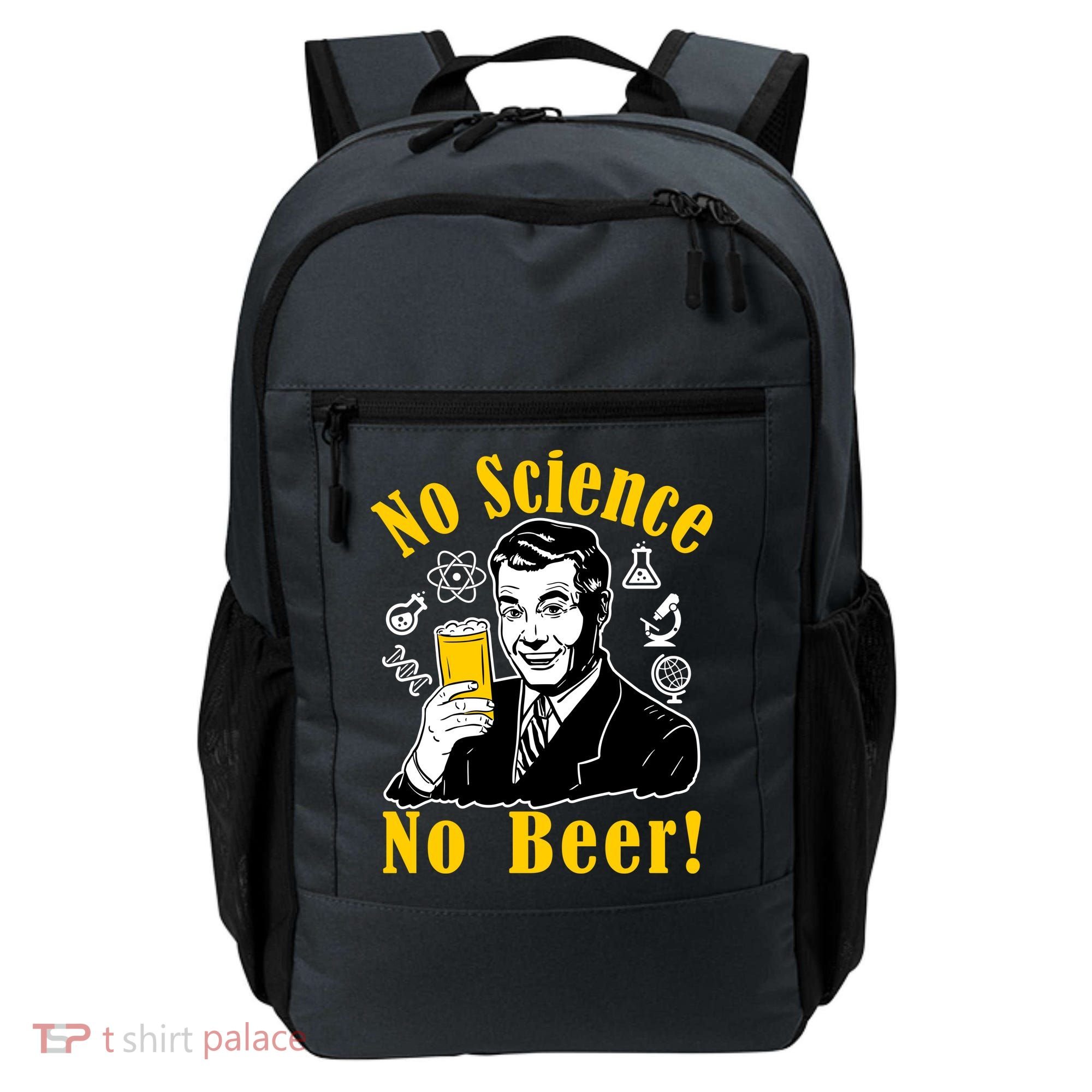 No Science No Beer - Beer Guy Science Logos Backpack