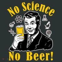 No Science No Beer - Beer Guy Science Logos Coaster thumb 2