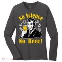No Science No Beer - Beer Guy Science Logos Women's Long Sleeve Shirt thumb 0