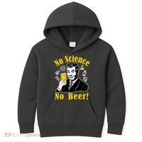 No Science No Beer - Beer Guy Science Logos Kids Hoodie thumb 0