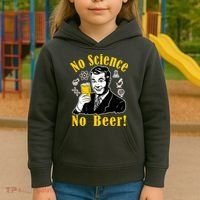 No Science No Beer - Beer Guy Science Logos Kids Hoodie thumb 3