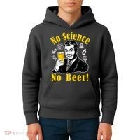 No Science No Beer - Beer Guy Science Logos Kids Hoodie thumb 4