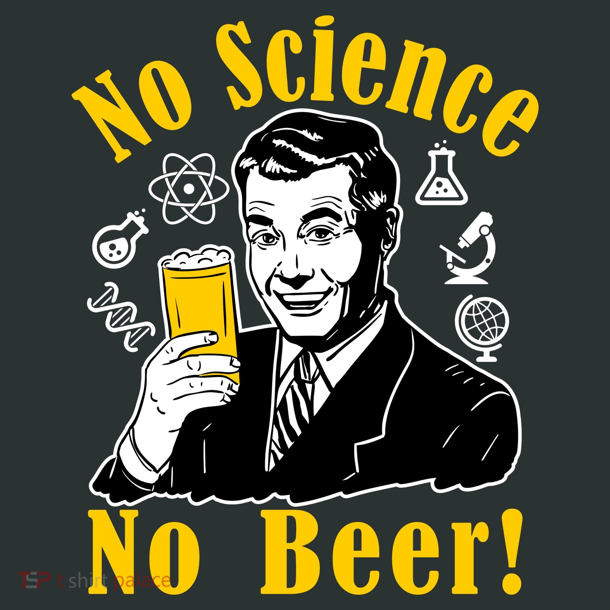 No Science No Beer - Beer Guy Science Logos Tote Bag