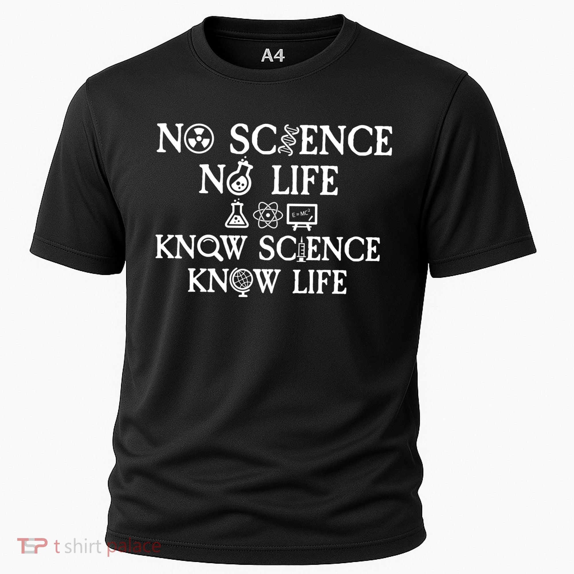 No Science No Life Know Science Know Life Cooling Performance Crew T-Shirt