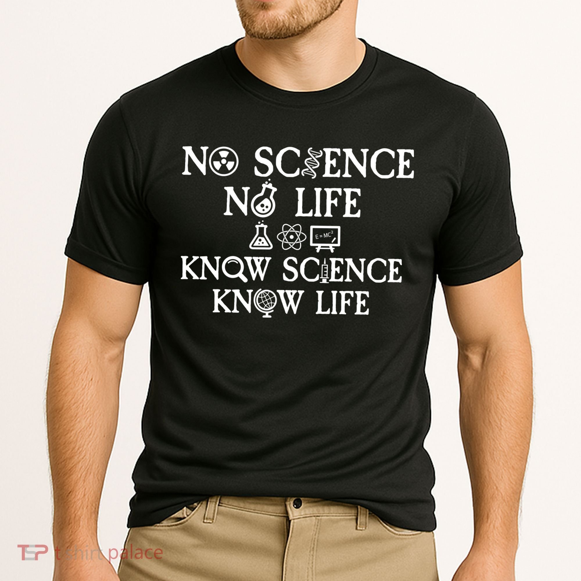 No Science No Life Know Science Know Life Cooling Performance Crew T-Shirt