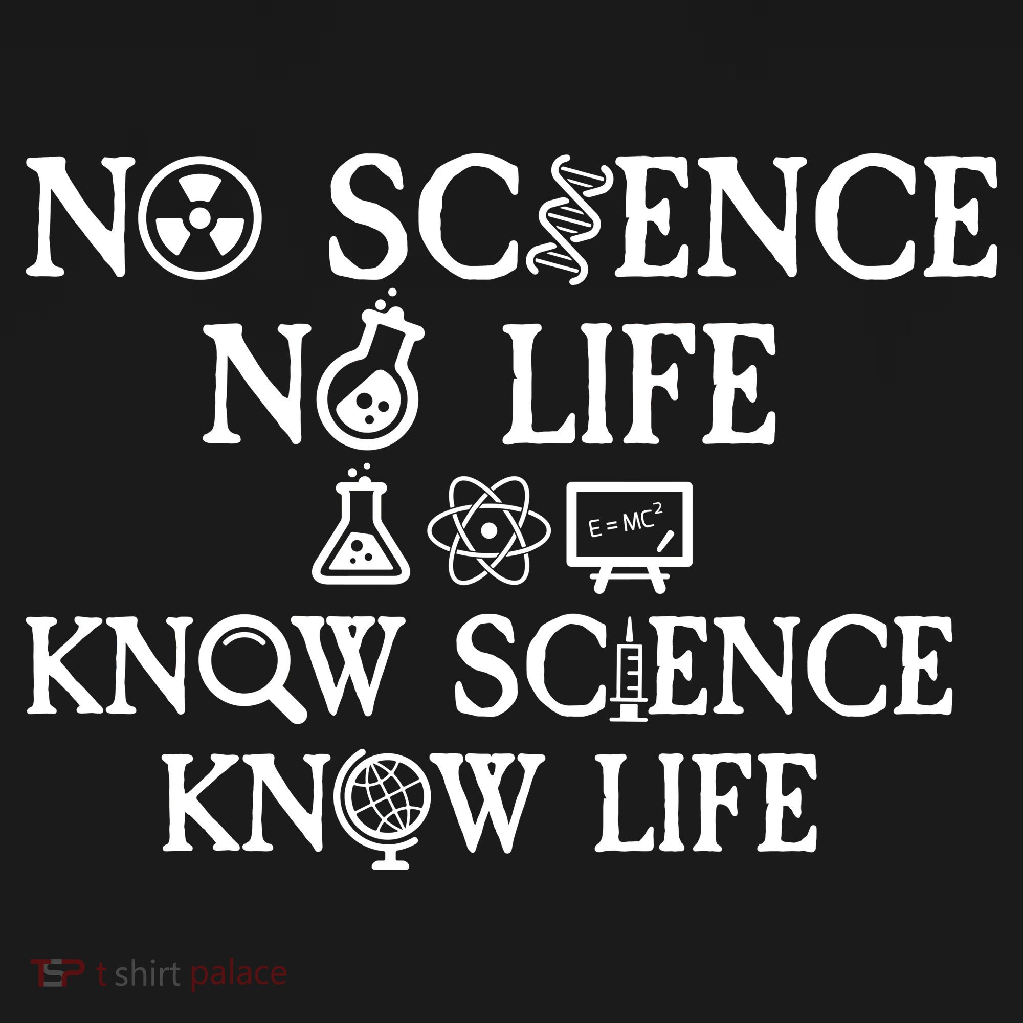 No Science No Life Know Science Know Life Cooling Performance Crew T-Shirt