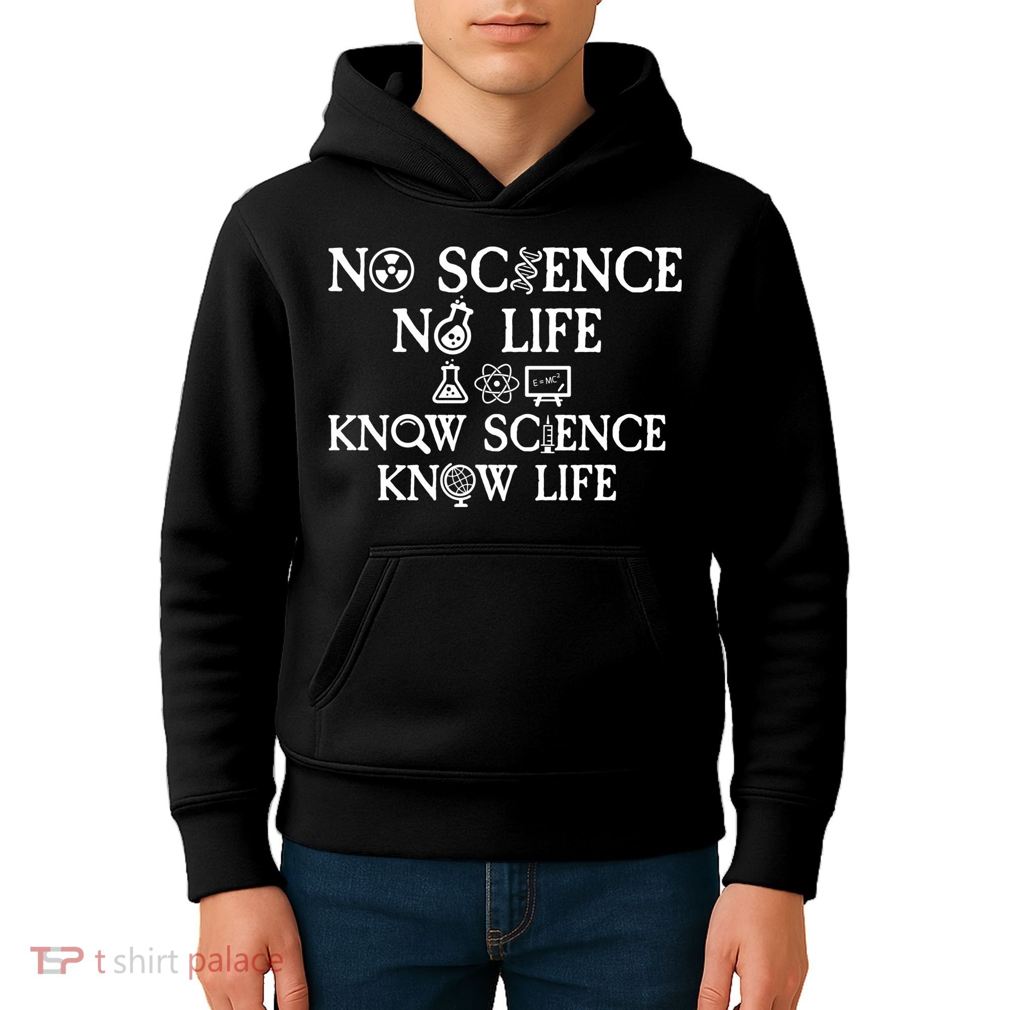 No Science No Life Know Science Know Life Kids Hoodie