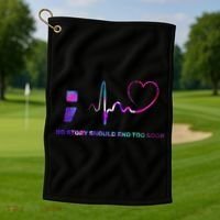 No Story Should End Too Soon Golf Towel thumb 1