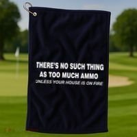 No Such Thing As Too Much Ammo House On Fire Golf Towel thumb 1