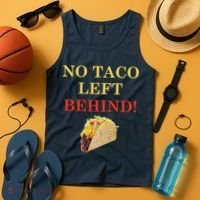 No Taco Left Behind Funny Tacos Tank Top thumb 4
