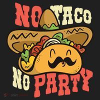 No Taco No Party Golf Towel thumb 3