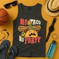 No Taco No Party Tank Top thumb 4