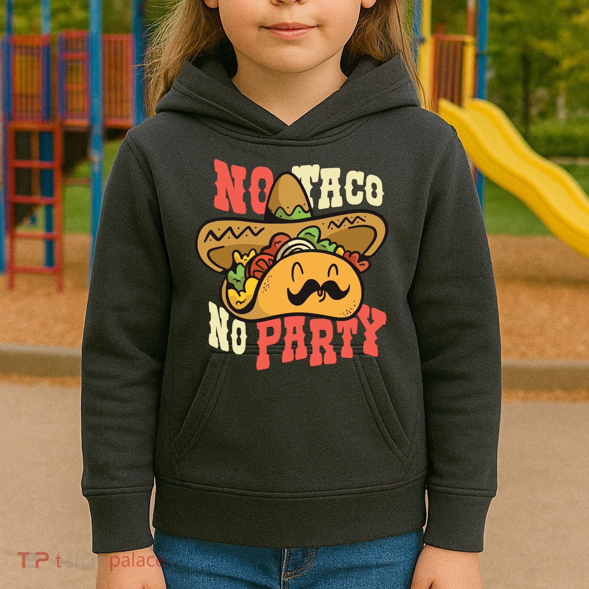 No Taco No Party Kids Hoodie
