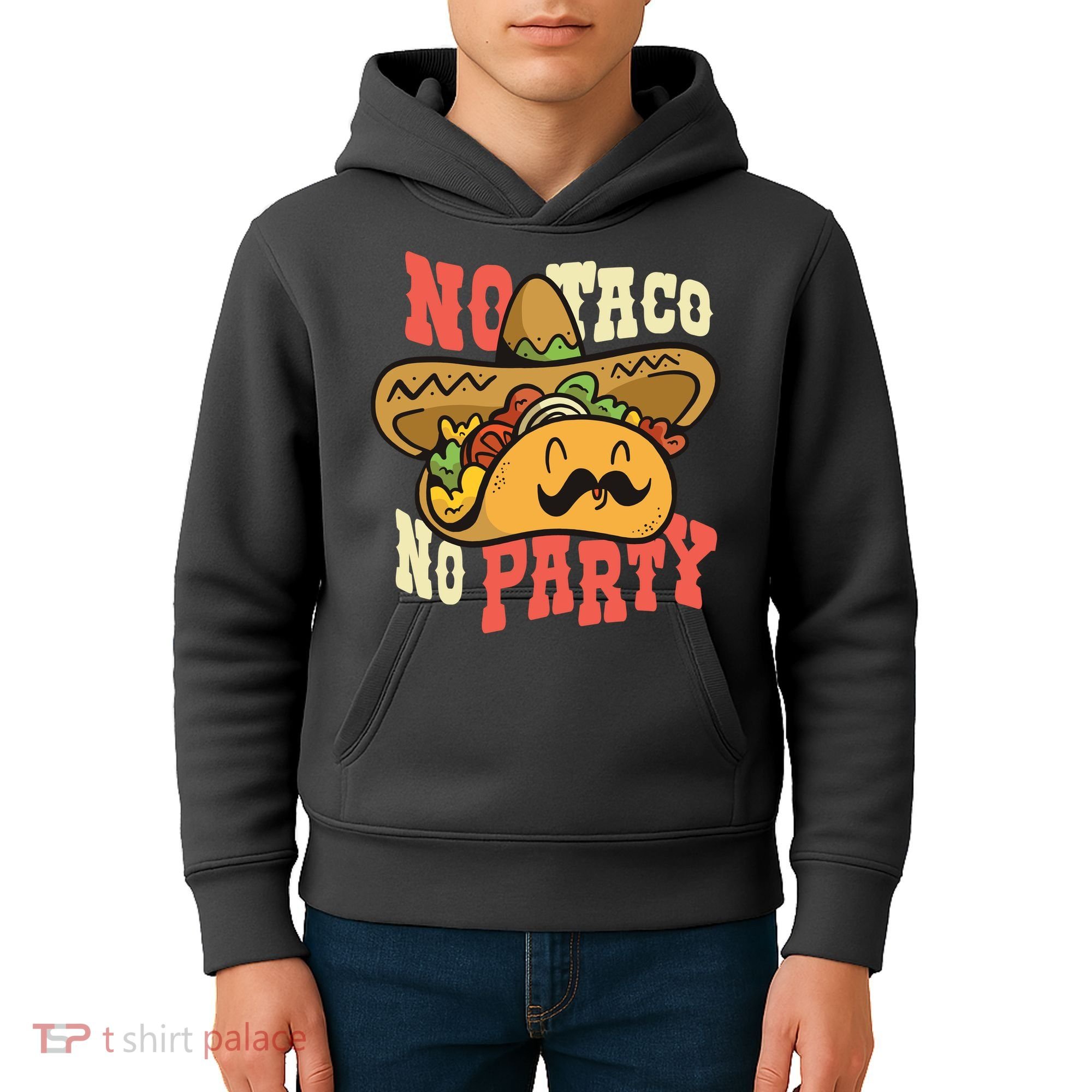 No Taco No Party Kids Hoodie