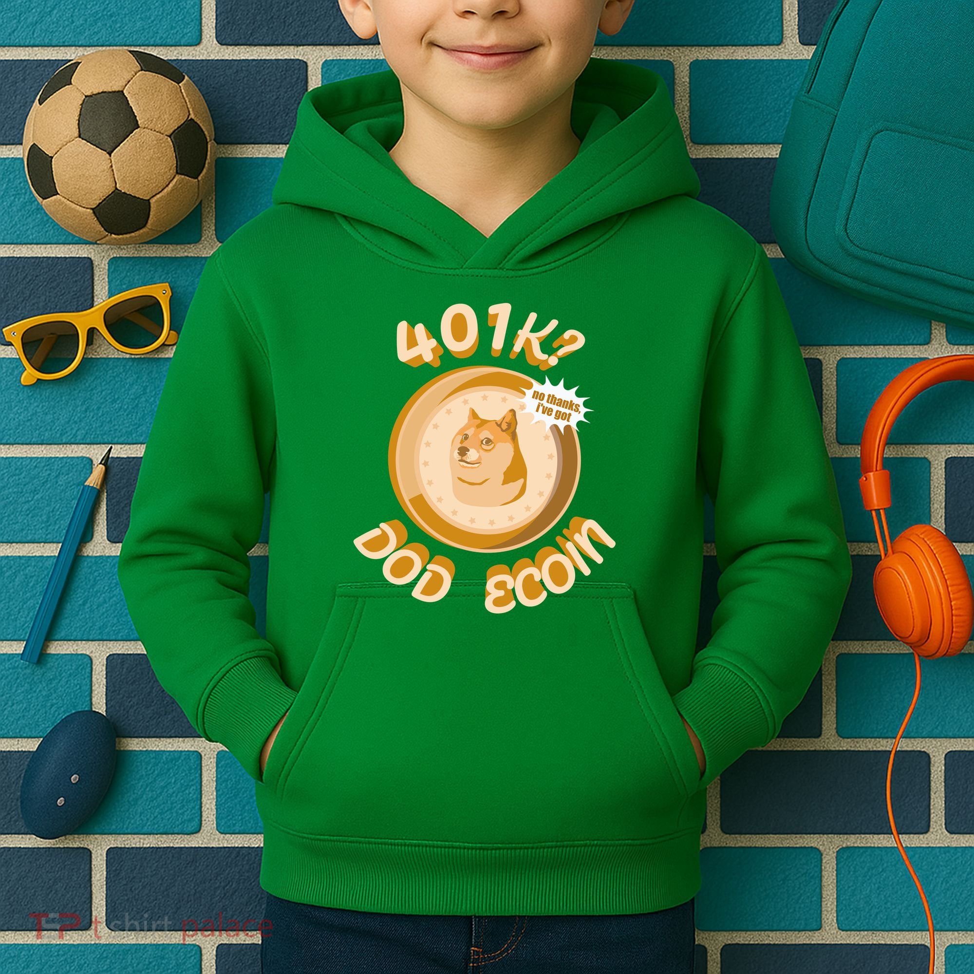 No Thanks I've Got Dogecoin Kids Hoodie