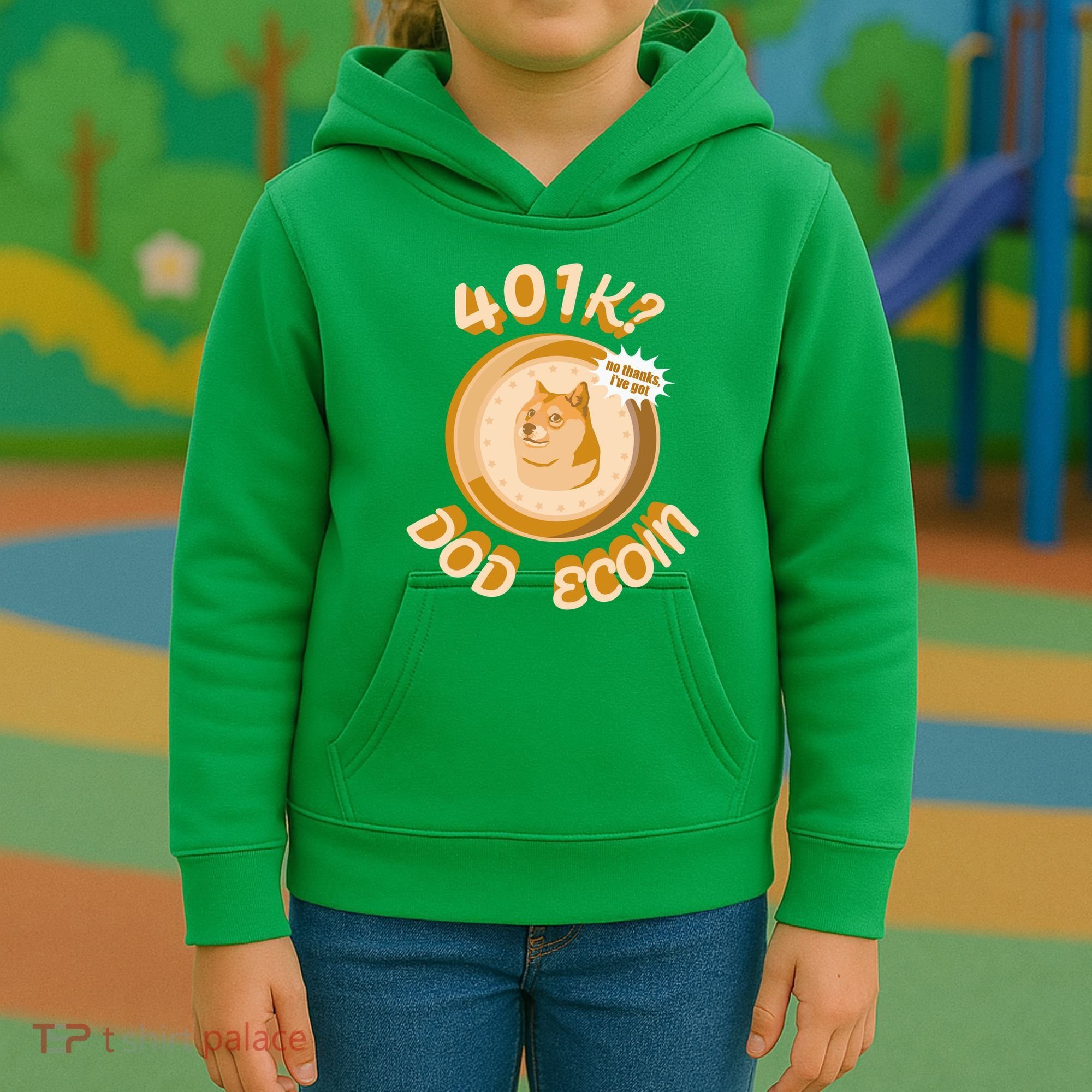 No Thanks I've Got Dogecoin Kids Hoodie